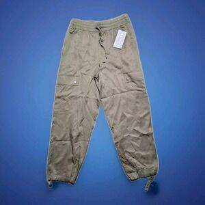 Athleta Women's Celestial Utility Pant Olive Baggy Elastic Waist Medium NWT